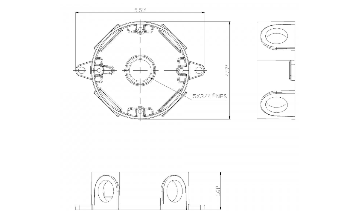 Aluminum Round Junction Box (R-5)