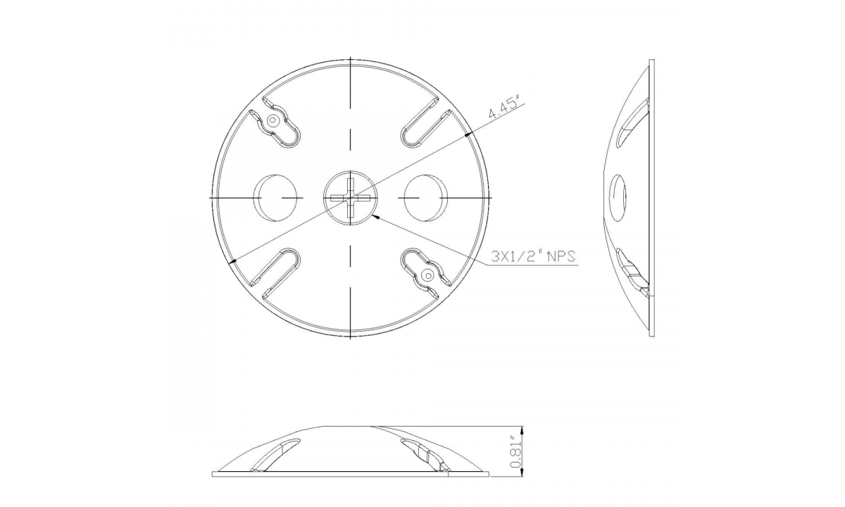 Aluminum Junction Box Cover (RC-3)